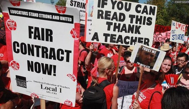 Teachers Fight for Better Pay