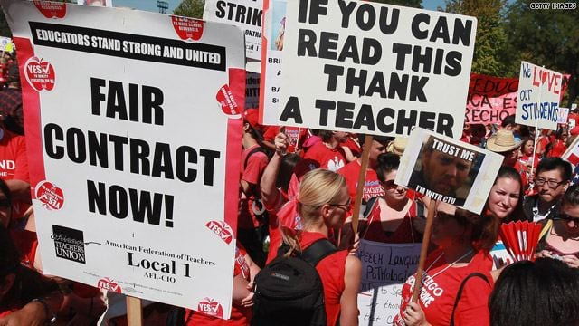 Teachers Fight for Better Pay