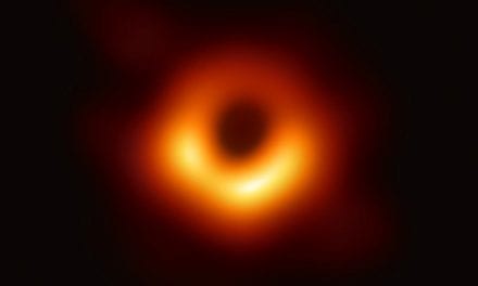 Astronomers capture first image of a black hole.